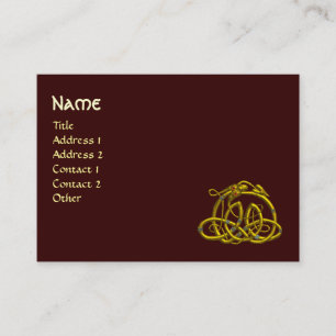 HYPER DRAGON, braun Visitenkarte