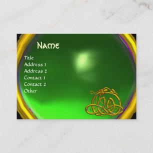 HYPER DRAGON EMERALD , hell grün Visitenkarte