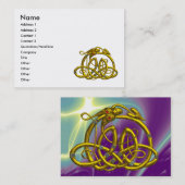 HYPER DRAGON, GOLD ZELLTIKKNOTEN, GEMSTONES Fantas Visitenkarte (Vorne/Hinten)