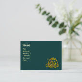 HYPER DRAGON, grün Visitenkarte (Stehend Vorderseite)