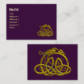 HYPER DRAGON, lila Visitenkarte (Vorne/Hinten)