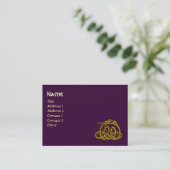 HYPER DRAGON, lila Visitenkarte (Stehend Vorderseite)