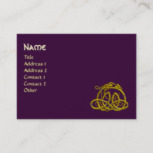 HYPER DRAGON, lila Visitenkarte