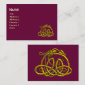 HYPER DRAGON, lila Visitenkarte (Vorne/Hinten)