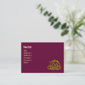 HYPER DRAGON, lila Visitenkarte (Stehend Vorderseite)