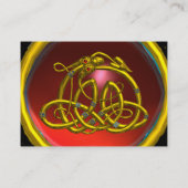 HYPER DRAGON RUBY, leuchtend rosa Visitenkarte (Rückseite)