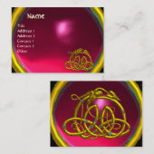 HYPER DRAGON RUBY, leuchtend rosa Visitenkarte (Vorne/Hinten)