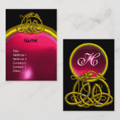 HYPER DRAGON RUBY MONOGRAMM Rot-Gelb Visitenkarte (Vorne/Hinten)