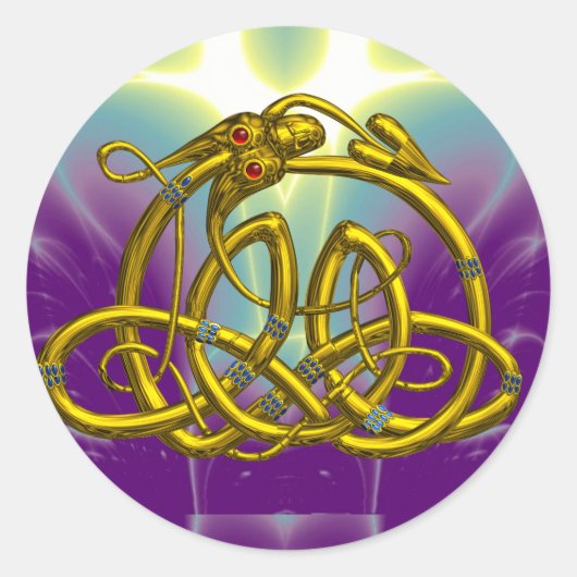 HYPER DRAGON RUNDER AUFKLEBER (Vorderseite)