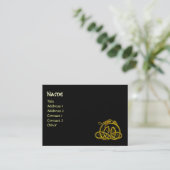 HYPER DRAGON, schwarz Visitenkarte (Stehend Vorderseite)