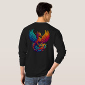 Hyper Flames Majestic Phoenix T-Shirt (Schwarz voll)