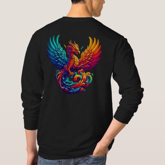 Hyper Flames Majestic Phoenix T-Shirt (Rückseite)