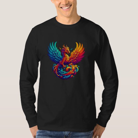 Hyper Flames Majestic Phoenix T-Shirt (Vorderseite)