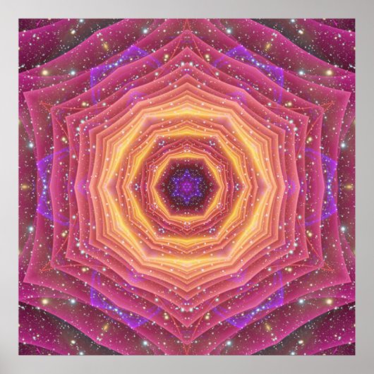 Hyper Gate Mandala Poster (Vorne)