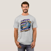 Hyper Hop Verlobt - Retro Gamer Bunny Speed Boost T-Shirt (Vorne ganz)