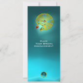 HYPER LABYRINTH,Aquamarine, hellgelb Einladung (Rückseite)