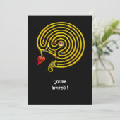 HYPER LABYRINTH EINLADUNG (Stehend Vorderseite)