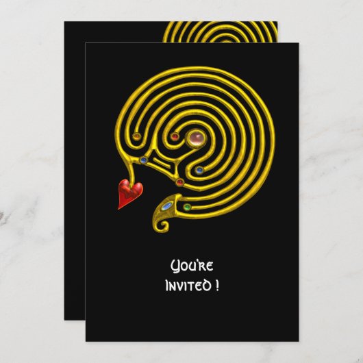 HYPER LABYRINTH EINLADUNG (Vorne/Hinten)