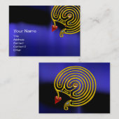 HYPER LABYRINTH, Goldener Juwel, schwarz-gelb Visitenkarte (Vorne/Hinten)