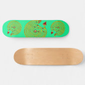 HYPER LABYRINTH, grün Skateboard (Horizontal)