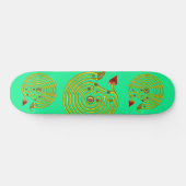 HYPER LABYRINTH, grün Skateboard (Horizontal)