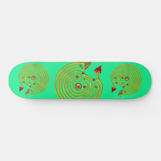 HYPER LABYRINTH, grün Skateboard (Horizontal)