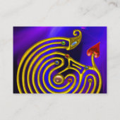 HYPER LABYRINTH IN BLAUEN PINK LILA LICHTWELLEN VISITENKARTE (Rückseite)