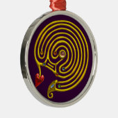 HYPER LABYRINTH lila Ornament Aus Metall (Rechts)
