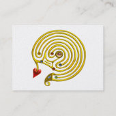 HYPER LABYRINTH, Perlpapier, weiß Visitenkarte (Rückseite)