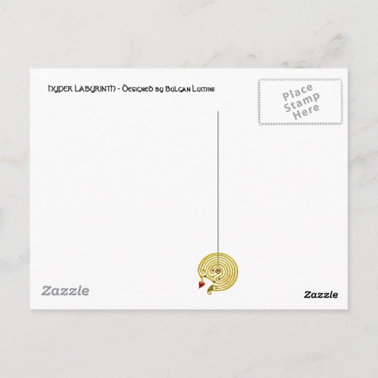 HYPER LABYRINTH POSTKARTE (Rückseite)