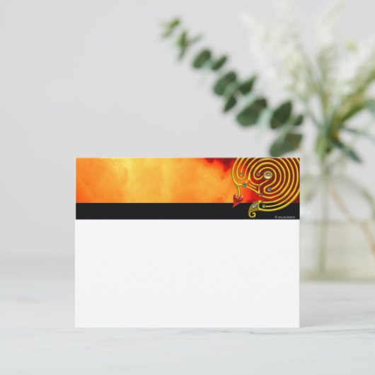 HYPER LABYRINTH POSTKARTE (Stehend Vorderseite)