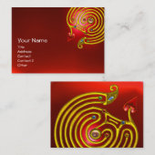 HYPER LABYRINTH RUBY, schwarz-gelb Visitenkarte (Vorne/Hinten)