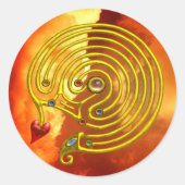 HYPER LABYRINTH RUNDER AUFKLEBER (Vorderseite)