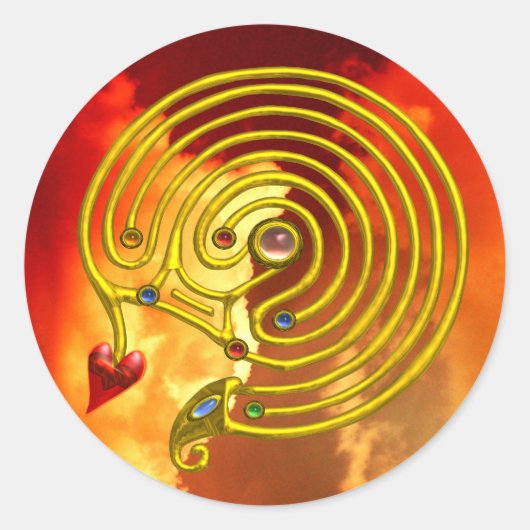 HYPER LABYRINTH RUNDER AUFKLEBER (Vorderseite)