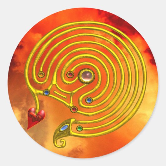 HYPER LABYRINTH RUNDER AUFKLEBER (Vorderseite)