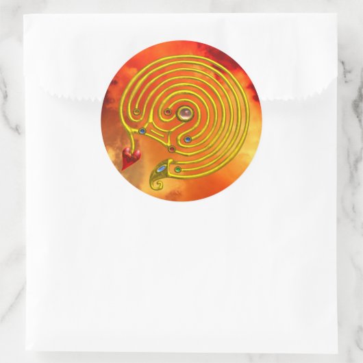 HYPER LABYRINTH RUNDER AUFKLEBER (Tasche)