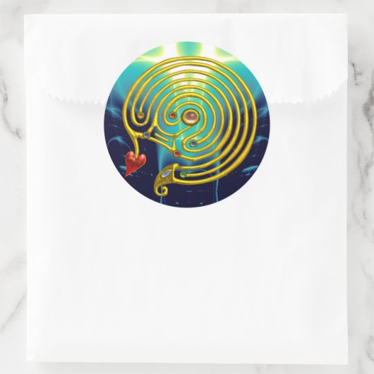 HYPER LABYRINTH RUNDER AUFKLEBER (Tasche)