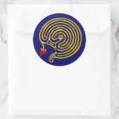 HYPER LABYRINTH RUNDER AUFKLEBER (Tasche)