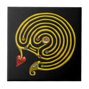 HYPER LABYRINTH, schwarz Fliese