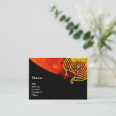 HYPER LABYRINTH , schwarz-rot-gelbe Wolken Visitenkarte (Stehend Vorderseite)