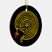 HYPER LABYRINTH schwarz-weiß Keramikornament (Rechts)