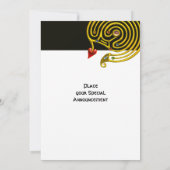 HYPER LABYRINTH , Schwarzweiß Einladung (Rückseite)