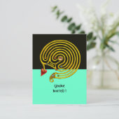 HYPER LABYRINTH uAwg, schwarz und blau Einladung (Stehend Vorderseite)