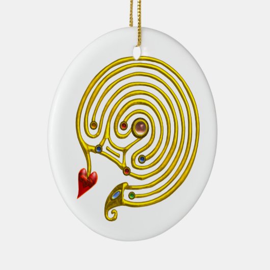 HYPER LABYRINTH weiß Keramikornament (Rechts)