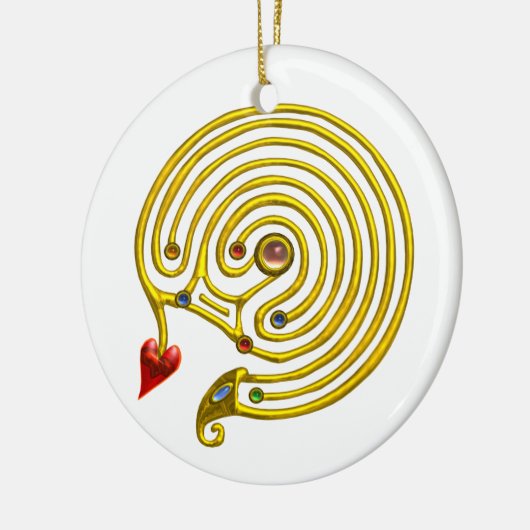 HYPER LABYRINTH weiß Keramikornament (Links)