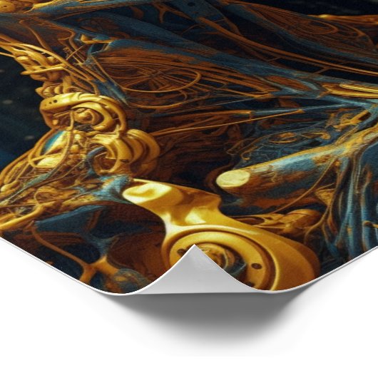 Hyper-Maximalist Abstrakte Kunstdrucke für Vollkör Poster (Ecke)