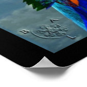 HYPER PARROS / BLAUE ARA POSTER (Ecke)