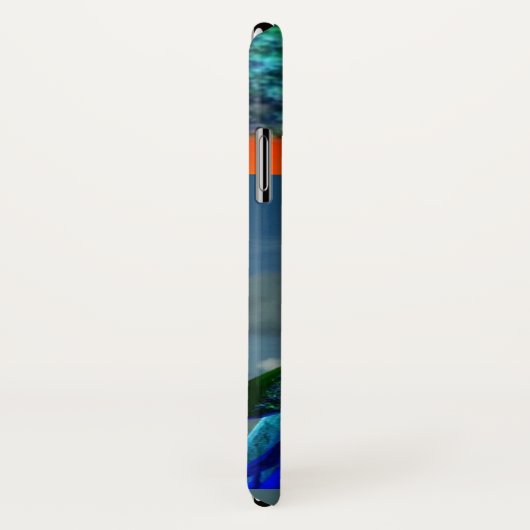 HYPER PARROS /BLUE ARA MONOGRAM Case-Mate iPhone HÜLLE (Hinten/Rechts)