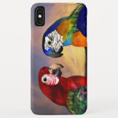 HYPER PARROS /RED UND BLAUE ARA Case-Mate iPhone HÜLLE (Rückseite)