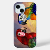 HYPER PARROS /RED UND BLAUE ARA Case-Mate iPhone HÜLLE (Rückseite)